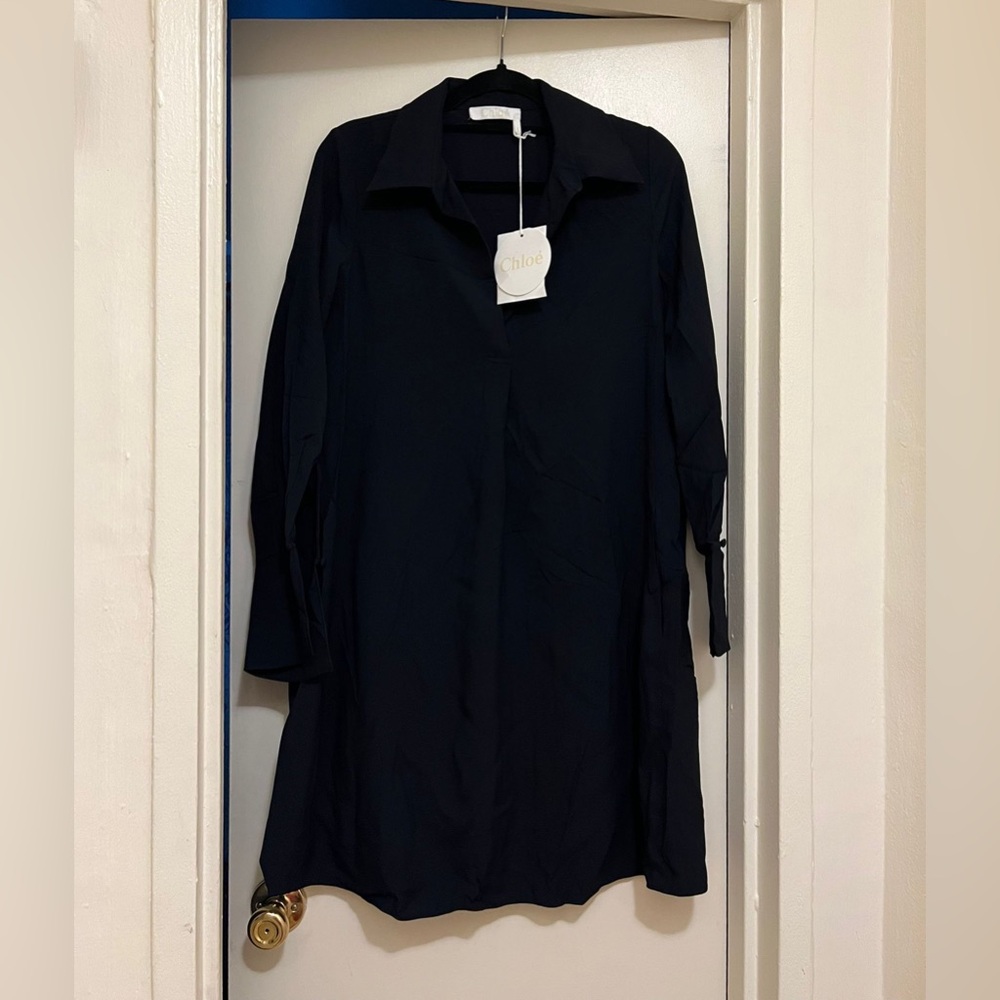 Chloe SILK MID-LENGTH DRESS